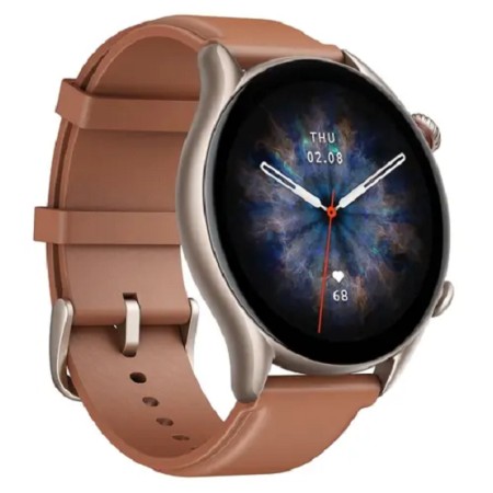 Смарт-часы Amazfit GTR 3 Pro (A2040) тёмно-коричневый (1 ремешок) 46 мм
