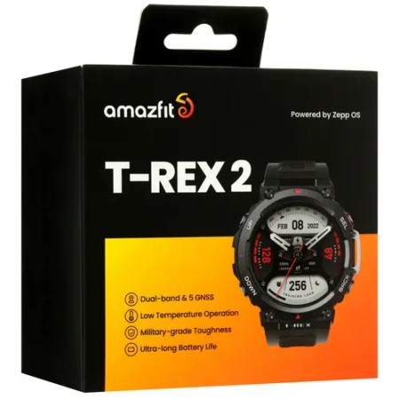 Смарт-часы Amazfit T-Rex 2 (A2170) чёрный (1 ремешок) 47 мм