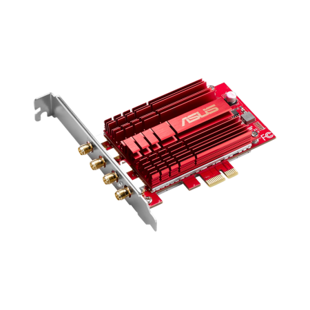 Wi-Fi адаптер ASUS PCE-AC88 красный