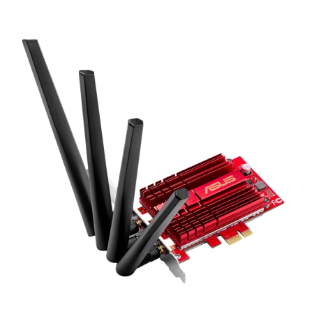 Wi-Fi адаптер ASUS PCE-AC88 красный