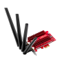 Wi-Fi адаптер ASUS PCE-AC88 красный
