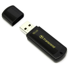 16 ГБ USB Флеш-накопитель Transcend JetFlash 350 (TS16GJF350) черный