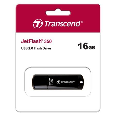 16 ГБ USB Флеш-накопитель Transcend JetFlash 350 (TS16GJF350) черный