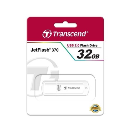 32 ГБ USB Флеш-накопитель Transcend JetFlash 370 (TS32GJF370) белый