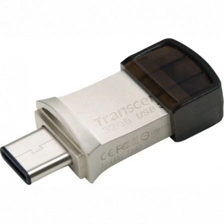 32 ГБ USB Флеш-накопитель Transcend JetFlash 890 (TS32GJF890S) серый