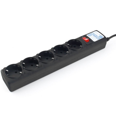 Сетевой фильтр Power Cube (SPG-B-0.5M-BLACK) черный 0.5 м