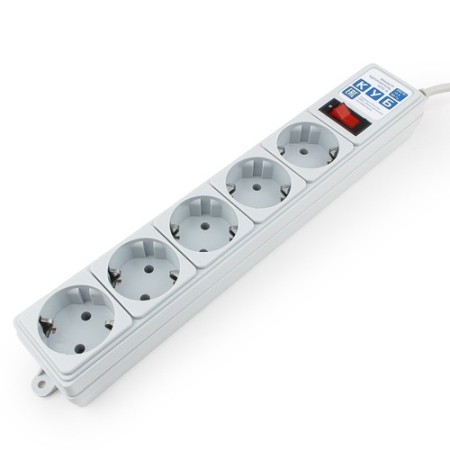 Сетевой фильтр Power Cube SPG-B-6Ext серый 1.9 м