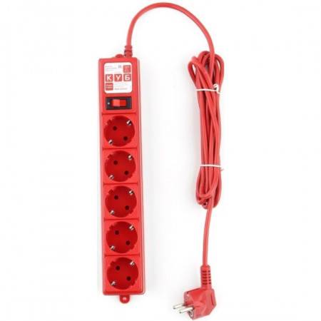 Сетевой фильтр Power Cube SPG-MXTR-14 красный 3 м