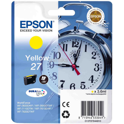 Картридж струйный Epson 27 (C13T27044022) жёлтый