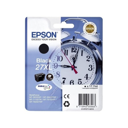 Картридж струйный Epson 27 XL (C13T27114022) черный (повышенная емкость)