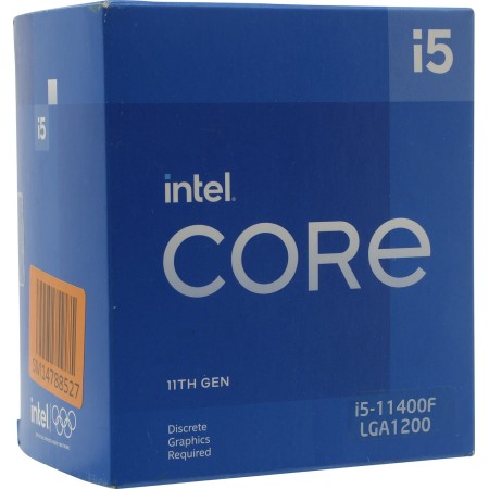 Процессор Intel Core i5-11400F BOX с кулером (BX8070811400F) серый