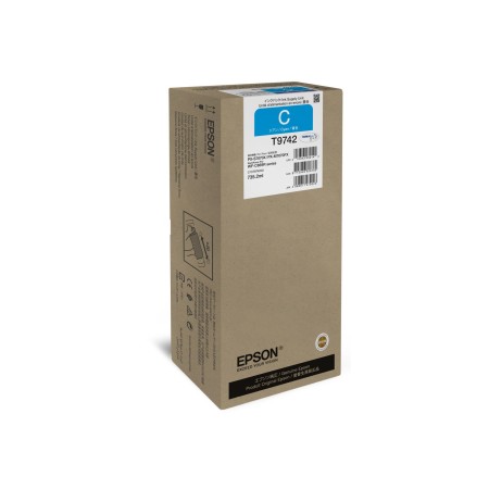 Картридж струйный Epson T9742 (C13T974200) голубой (повышенная емкость) (с чипом)