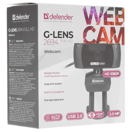 Веб-камера Defender G-LENS 2694 (63194) черный