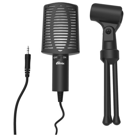 Микрофон Ritmix RDM-125 черный