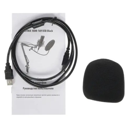 Микрофон Ritmix RDM-169 черный