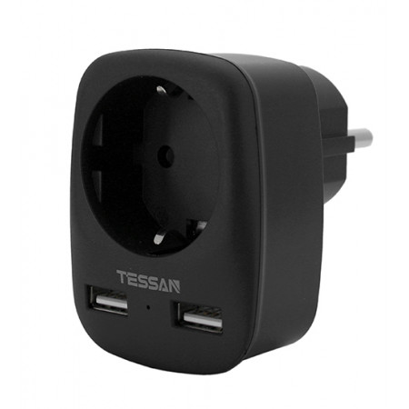Сетевой фильтр Tessan TS-611-DE черный