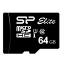 64 ГБ Карта памяти Silicon Power Elite microSDXC (SP064GBSTXBU1V10) черный