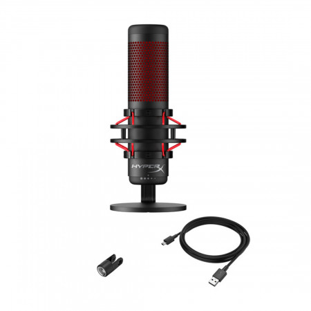 Микрофон HyperX QuadCast Standalon Microphone HX-MICQC-BK черный