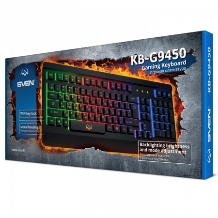 Клавиатура проводная SVEN KB-G9450 (SV-019129) черный
