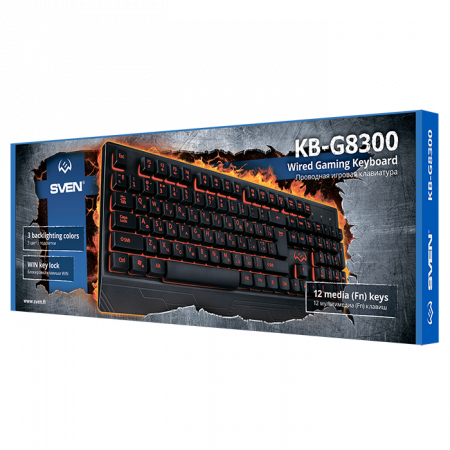 Клавиатура проводная SVEN KB-G8300 (SV-019280) черный