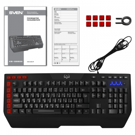 Клавиатура проводная SVEN KB-G9600 (SV-019723) черный