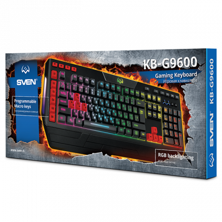 Клавиатура проводная SVEN KB-G9600 (SV-019723) черный