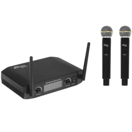 Набор микрофонов RITMIX RWM-222 черный