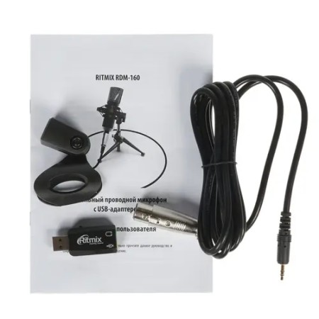 Микрофон Ritmix RDM-160 черный