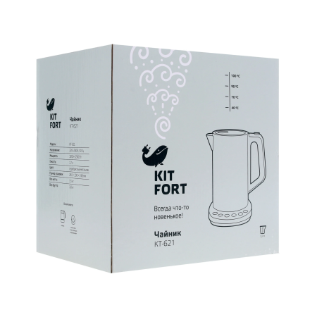 Электрический чайник Kitfort KT-621 серебристый