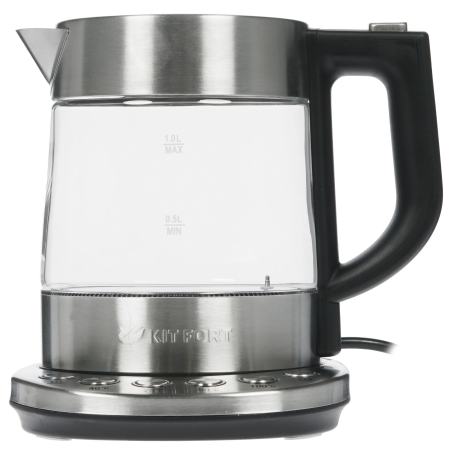 Электрический чайник Kitfort КТ-648 серебристый