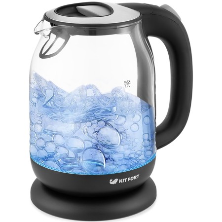 Электрический чайник Kitfort KT-654-5 черно-серый