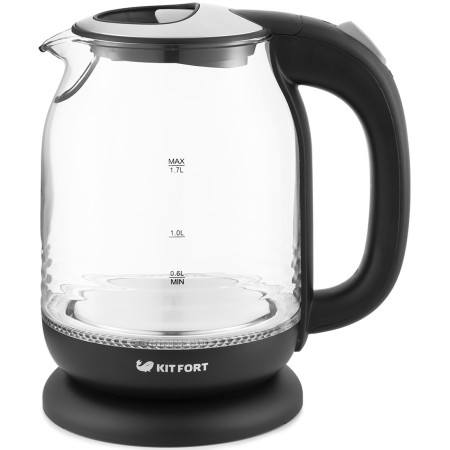 Электрический чайник Kitfort KT-654-5 черно-серый