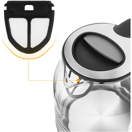 Электрический чайник Kitfort KT-654-5 черно-серый