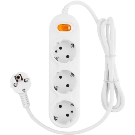 Удлинитель Power Cube PC-Y-5-3S-1.5 белый 1.5 м