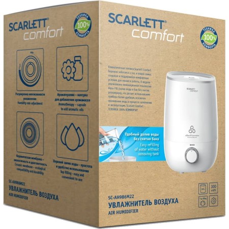 Увлажнитель воздуха Scarlett SC-AH986M22 белый