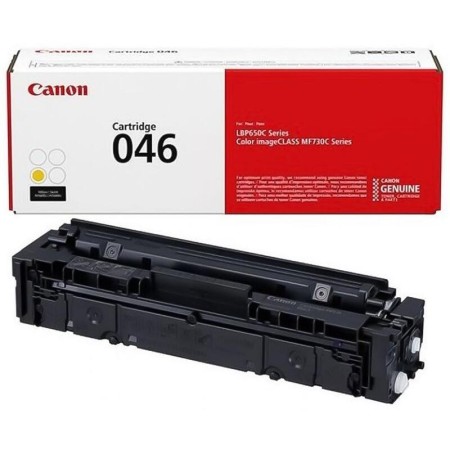 Тонер-картридж лазерный Canon 046 (1247C002) жёлтый (с чипом)