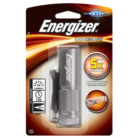 Фонарь ENERGIZER Metal Light 3xAAA серый