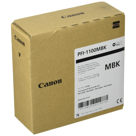 Картридж струйный Canon PFI-1100MBK (0849C001) матовый черный (с чипом)