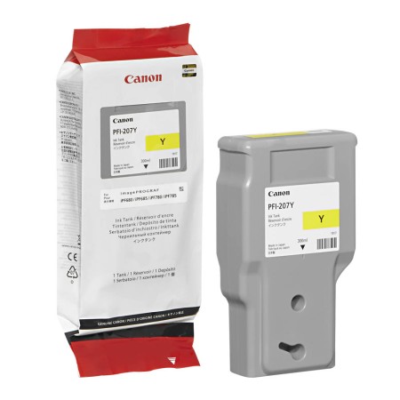 Картридж струйный Canon PFI-207Y (8792B001) жёлтый (с чипом)