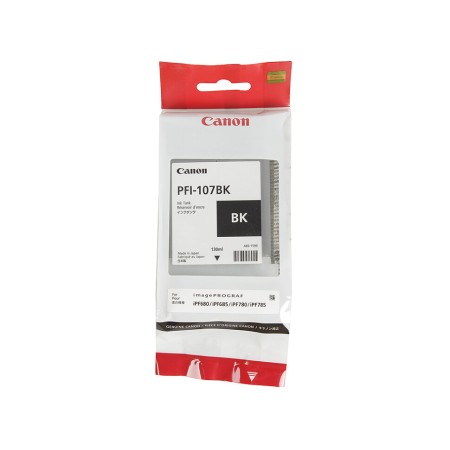 Тонер-картридж струйный Canon PFI-107BK (6705B001) черный (с чипом)