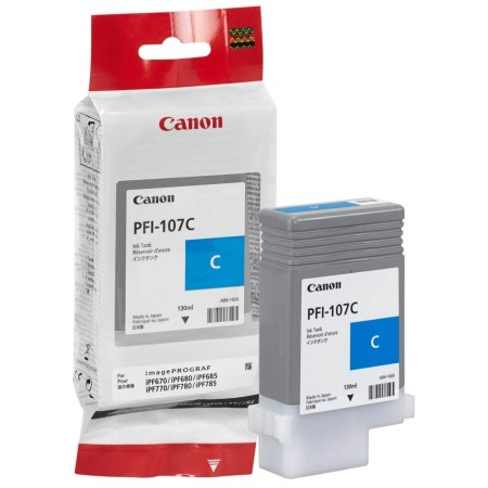 Тонер-картридж струйный Canon PFI-107C (6706B001) голубой (с чипом)