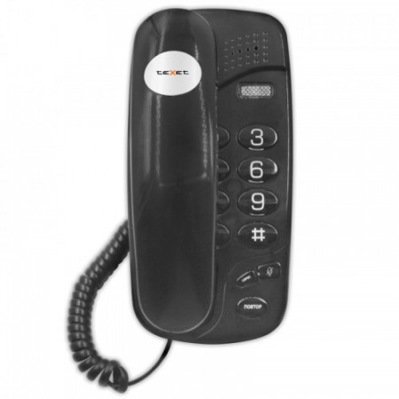 Телефон проводной TeXet TX-238 черный
