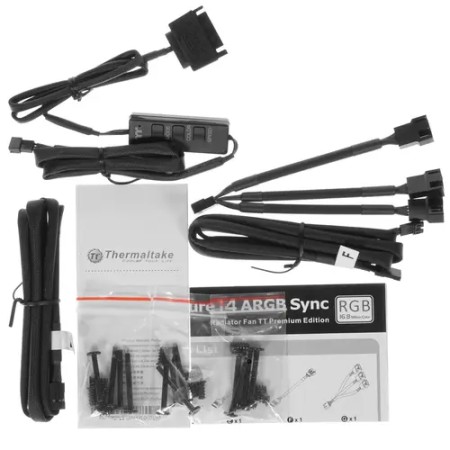 Комплект вентиляторов для корпуса Thermaltake Pure 14 ARGB Sync (CL-F080-PL14SW-A) 3 шт черный