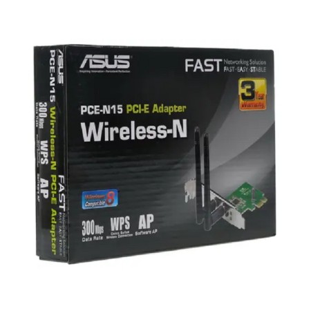 Wi-Fi адаптер Asus PCE-N15 черный