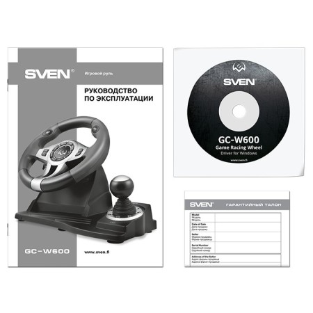 Игровой руль SVEN GC-W600 (SV-015435) черный