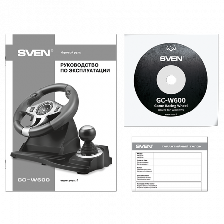Игровой руль SVEN GC-W600 (SV-015435) черный