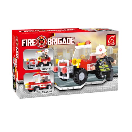 Конструктор Ausini ПОЖАРНАЯ БРИГАДА 21201 красный