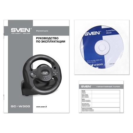 Игровой руль SVEN GC-W300 (SV-017934) черный
