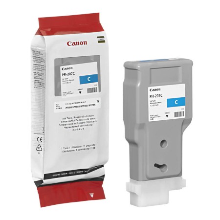 Тонер-картридж струйный Canon PFI-207C (8790B001AA) голубой (с чипом)