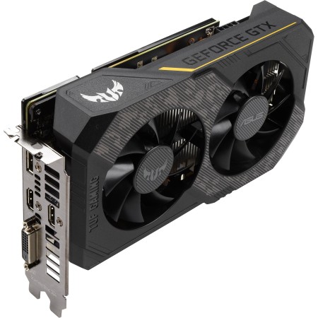 Видеокарта ASUS TUF Gaming GeForce GTX 1660 Ti EVO TOP Edition (TUF-GTX1660TI-T6G-EVO-GAMING) 6 Гб черный